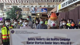 Otoritas Bandara Gelar Safety Campaign di Bandara Internasional Sulhas