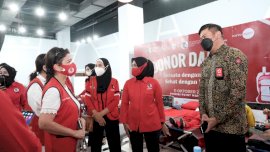 PMI Sulsel Gandeng Perempuan Indonesia Maju Donor Darah dan Vaksin