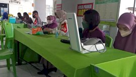 20 Bintara Remaja Polda Sulsel Perkuat Percepatan Vaksin di Gowa