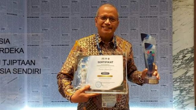 Foto: Bupati Adnan Raih Anugerah Media Humas Terbaik 2022